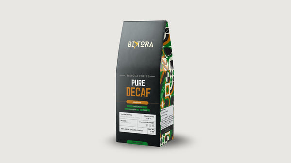 Bistora Pure Decaf Coffee Medium Roast 12oz Bag